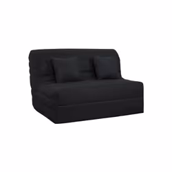 Canapé lit Alix bz 140 mousse 35 kg couette noire