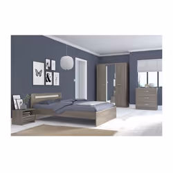 Description générale Découvrez la chambre complète adulte YSA, alliant style contemporain et fonctionnalité. Avec son décor e ...