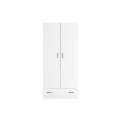 Varia Armoire 2 portes decor blanc L78 cm
