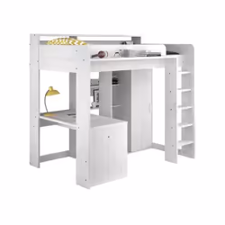 Description générale Le Lit combiné mezzanine LENA est idéal pour optimiser l'espace dans la chambre de votre enfant. Il comp ...