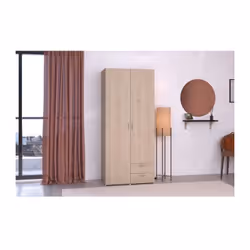 Découvrez l'armoire VARIA 2 portes et 2 tiroirs, une solution pratique et élégante pour organiser vos affaires. Avec une pend ...