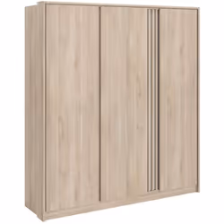 Découvrez l'armoire de chambre PARISOT en chene, élégante et fonctionnelle. Avec ses trois portes, dont une avec miroir intér ...