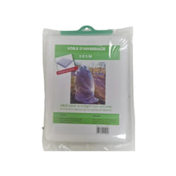 Voile hivernage en polypropylène pour protection des plantes, 2 x 5 mètres