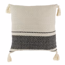 The Home Deco Factory - Coussin 40x40 Ethnique rayures - Multicolore