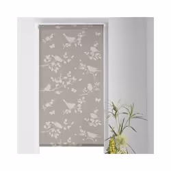 Store D'intérieur - Store enrouleur japonais 45x180 cm Rossignol taupe - Multicolore