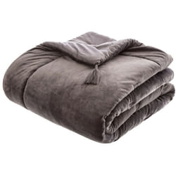 Atmosphera - dredon velours 80x180 cm gris