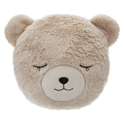 Atmosphera - Coussin rond fur ours - Beige