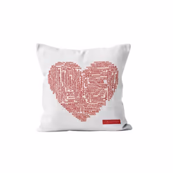 Les douces nuits de Mae 4HDC/COEUR/270499 Taie d'oreiller 40 x 40 cm
