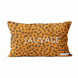 Soleil D Ocre - Housse de coussin Sauvage 32x50 cm - Orange