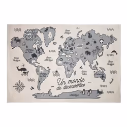 Les douces nuits de Mae 4TAP/CARTE/MONDE/158795, 1000 mm, 1500 mm, 2 cm