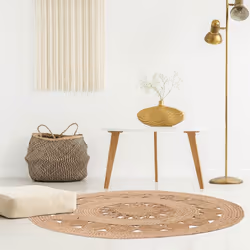 Les douces nuits de Mae 4TAP/JUTE/AJ/90/TX9027 tapis de sol