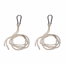 Ce kit de fixation en corde pour hamac est indispensable pour fixer votre hamac ou siège suspendu entre 2 arbres. Long de 3 m ...
