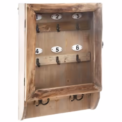 Boîte à clés rétro en bois Créez une décoration à la fois originale tout en étant très utile grâce à cette boîte à clés rétro ...