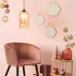 Atmosphera - Ensemble de 3 miroirs Hexa chaîne or - Or