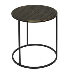 The Home Deco Factory - Lot de 2 tables d'appoint gigognes métal - Noir