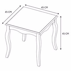 Les douces nuits de Mae 2TABAPVICTORXHD7310X Table à café, latérale et de salon
