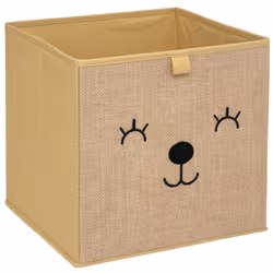 Bac de rangement jute animal A la fois pratique et très joli, ce bac de rangement façon jute animal pour enfant installera un ...