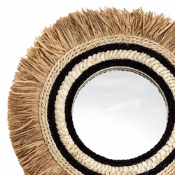 The Home Deco Factory - Miroir sauvage D58 - Beige