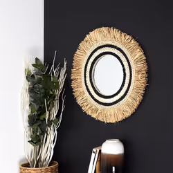 The Home Deco Factory - Miroir sauvage D58 - Beige