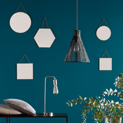 Atmosphera - Ensemble de 3 miroirs Hexa chaîne noir - Noir