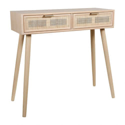 Console 2 tiroirs bois Selma