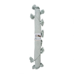 Tapis rond pompons vert coton D90