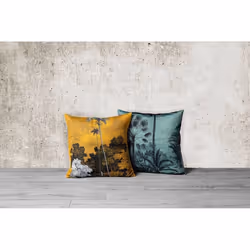 Ostaria - Housse de coussin 40x40 cm Gauguin verte - Vert