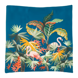 Ostaria - Housse de coussin 40x40 cm Jungle émeraude - Vert