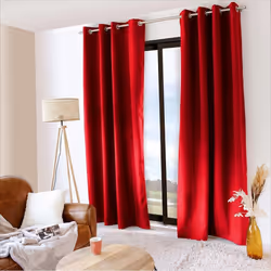 Rideau occultant thermique 140x240 Guimauve rouge