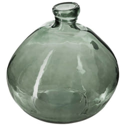 Atmosphera - Vase rond verre recyclé Uly vert D33