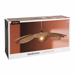 Ostaria - Suspension bambou Margaux m naturel D90 - Beige