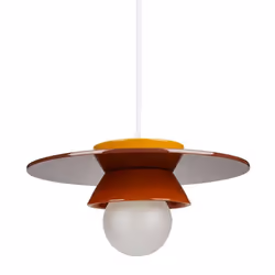 Ostaria - Suspension céramique Kendama orange D26 - Orange