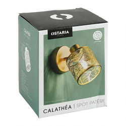 Applique spot orientable Calathéa doré