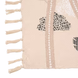 Ostaria - Tapis circuit voitures coton - Blanc