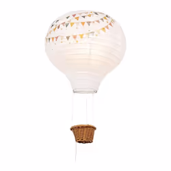 Ostaria - Suspension papier fanions D30 - Blanc