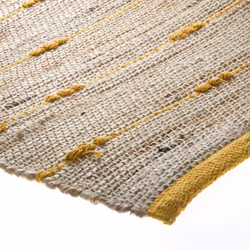 Tapis jute 60x90 cm Ray ocre - Jaune