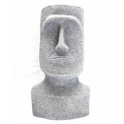 The Home Deco Factory - Porte plante figurine Aztèque magnesia H42 - Gris