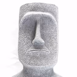 The Home Deco Factory - Porte plante figurine Aztèque magnesia H42 - Gris