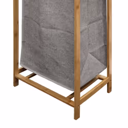 Douceur D'intérieur - Meuble à linge 1 panier amovible bambou Tao - Beige
