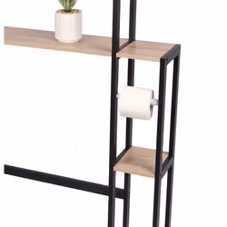 Fornord - tagère contour wc avec dérouleur Colorado - Noir