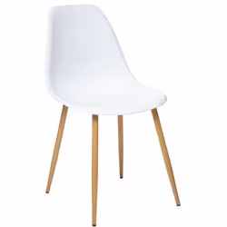 Complétez la décoration de votre salon ou de votre bureau avec cette belle chaise polypropylène Taho blanc d'allure scandinav ...