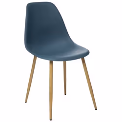 Complétez la décoration de votre salon ou de votre bureau avec cette belle chaise polypropylène Taho navy d'allure scandinave ...