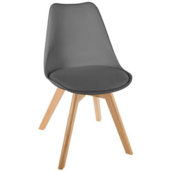 Chaise scandinave Baya gris clair