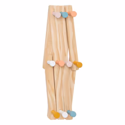 Patère accordéon bois 10 crochets - Beige