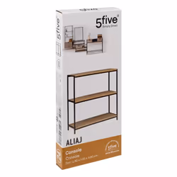 Atmosphera - Console 3 étagères Aliaj - Beige