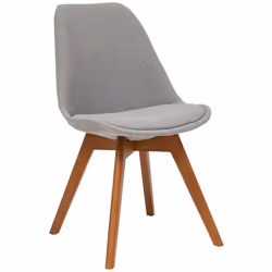 Complétez la décoration nordique de votre salon ou de votre bureau avec cette belle chaise Baya vintage coloris gris d'inspir ...