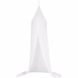 Découvrez le très joli ciel de lit en double gaze de coton coloris blanc au charme irrésistible. A la fois objet décoration p ...
