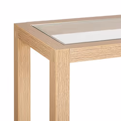 Console bois cannage verre Jaipur