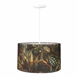 Ostaria - Suspension cylindrique velours Amazonie D40 - Vert