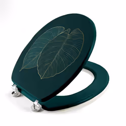 Douceur D'intérieur - Abattant wc mdf charnières métal Jade - Vert